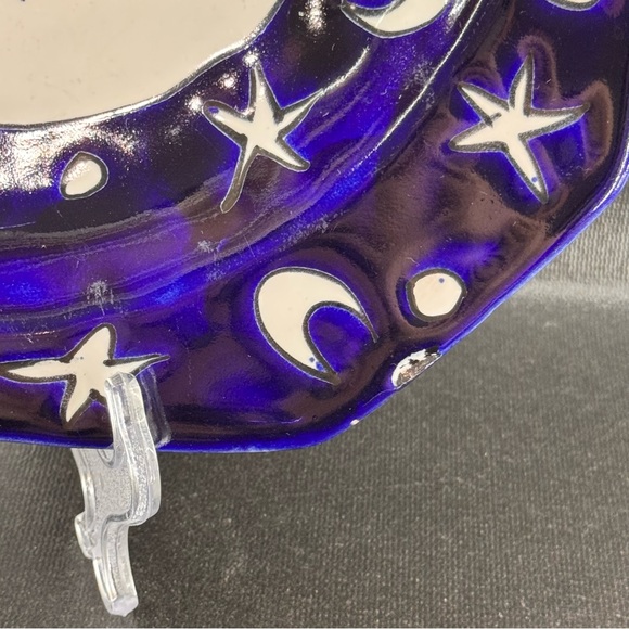 Talavera Mexican Redware Pottery Decorative Wall Plate Sun & Moon Gallery Wall - Picture 3 of 5